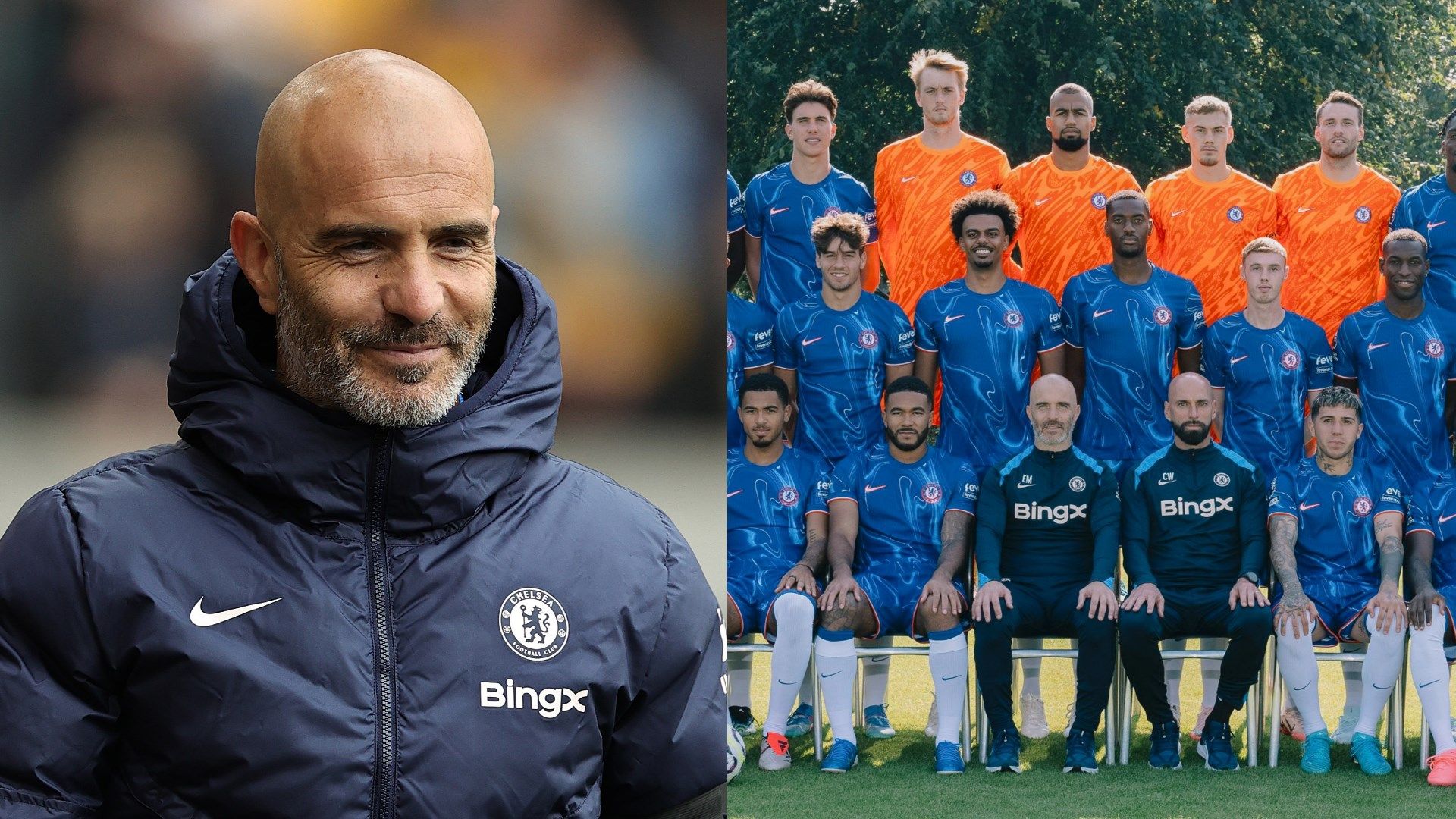 Chelsea release their official squad photo for the season amid claims Enzo Maresca has 40 players Goal US